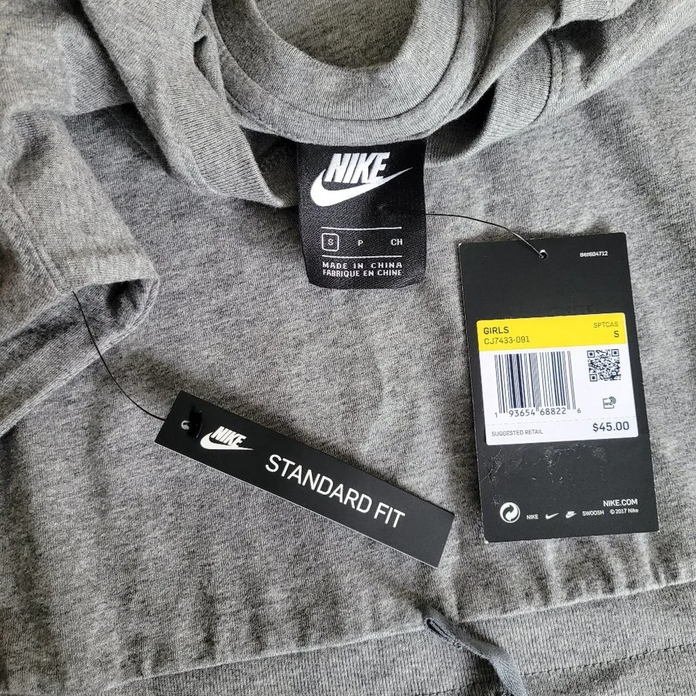 NWT Nike Girls Sweatshirt Dress Size S